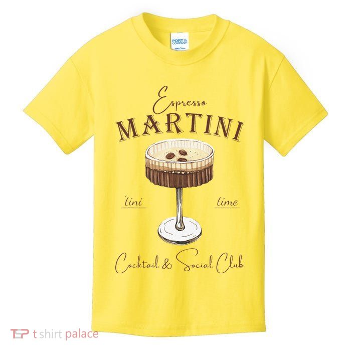 Espresso Martini Social Club Drinking Vintage Kids T-Shirt
