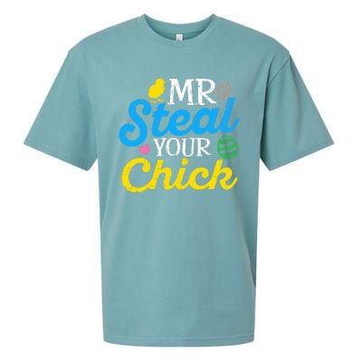 Easter Mr Steal Your Chick Funny Spring Humor Sueded Cloud Jersey T-Shirt