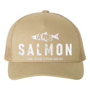 Eat More Salmon The Other Pink Meat Funny Fishing Fisherman Yupoong Adult 5-Panel Trucker Hat