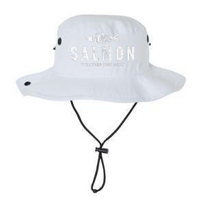 Eat More Salmon The Other Pink Meat Funny Fishing Fisherman Legacy Cool Fit Booney Bucket Hat