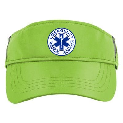 EMT Emergency Medical Technician Logo Adult Drive Performance Visor