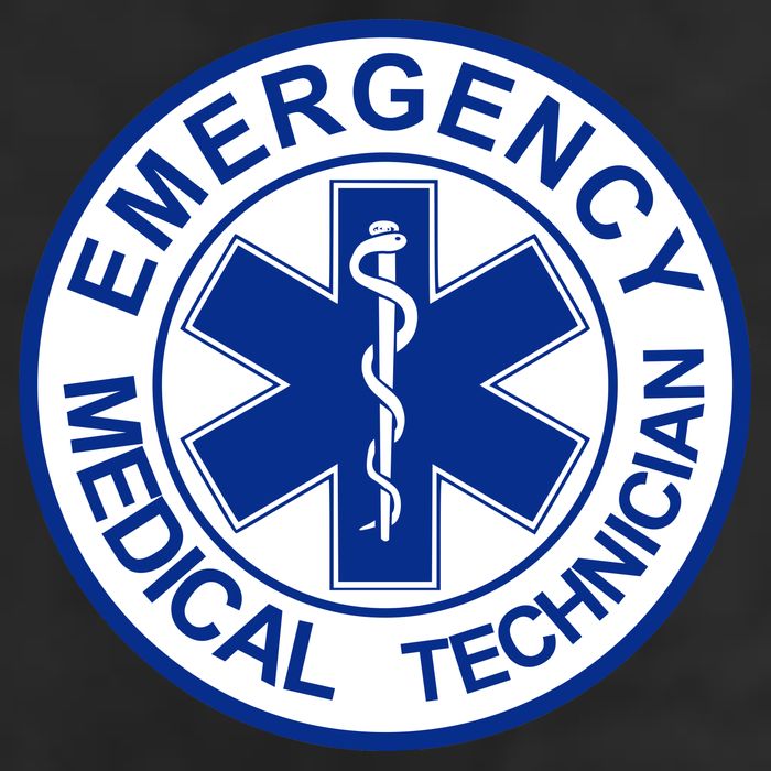 EMT Emergency Medical Technician Logo 7 Panel Mesh Trucker Snapback Hat