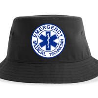 EMT Emergency Medical Technician Logo Sustainable Bucket Hat