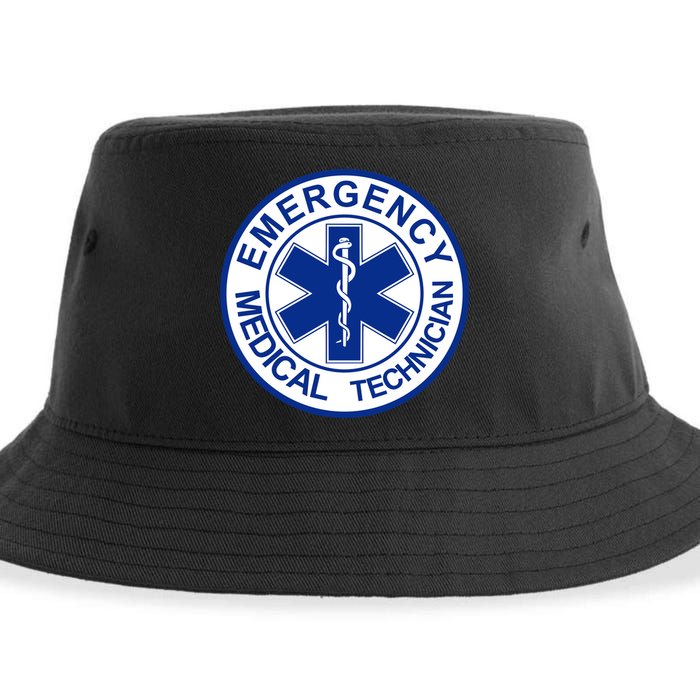 EMT Emergency Medical Technician Logo Sustainable Bucket Hat
