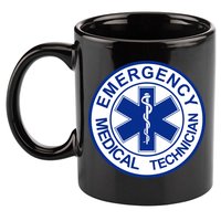 EMT Emergency Medical Technician Logo 11oz C Handle Ceramic Mug