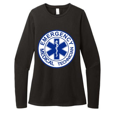 EMT Emergency Medical Technician Logo Womens CVC Long Sleeve Shirt