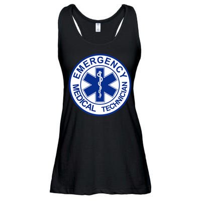 EMT Emergency Medical Technician Logo Ladies Essential Flowy Tank