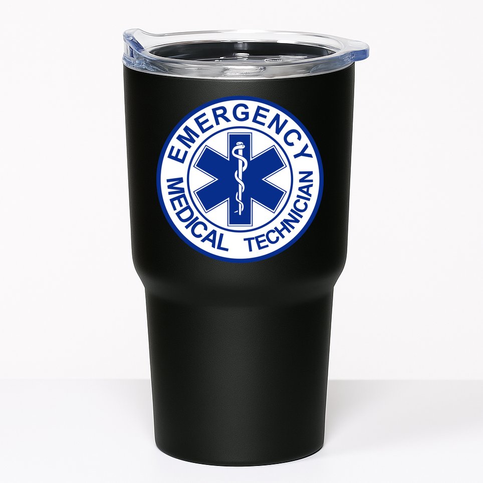 EMT Emergency Medical Technician Logo Tumbler