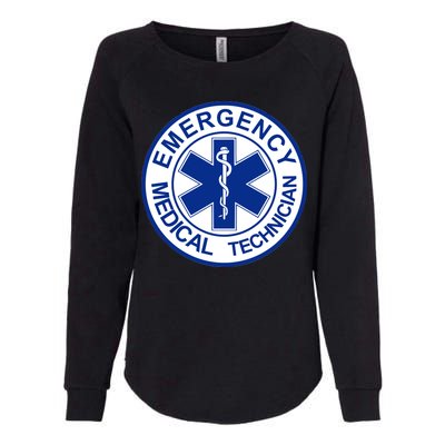 EMT Emergency Medical Technician Logo Womens California Wash Sweatshirt