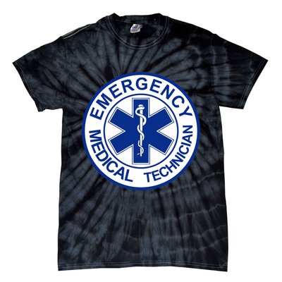 EMT Emergency Medical Technician Logo Tie-Dye T-Shirt