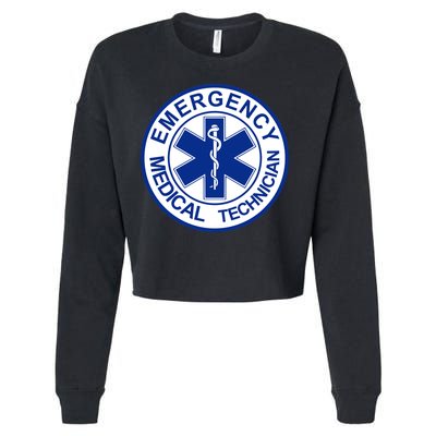 EMT Emergency Medical Technician Logo Cropped Pullover Crew