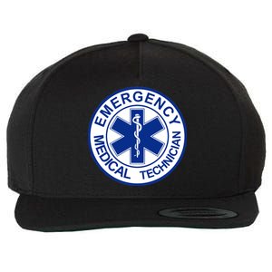 EMT Emergency Medical Technician Logo Wool Snapback Cap