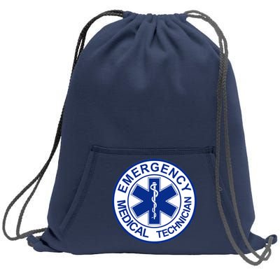 EMT Emergency Medical Technician Logo Sweatshirt Cinch Pack Bag