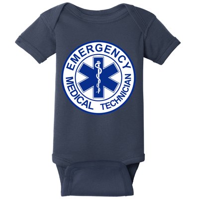 EMT Emergency Medical Technician Logo Baby Bodysuit