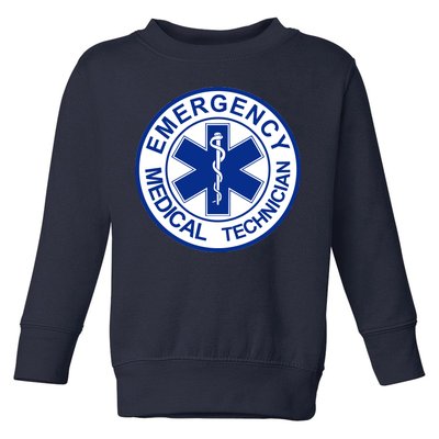 EMT Emergency Medical Technician Logo Toddler Sweatshirt