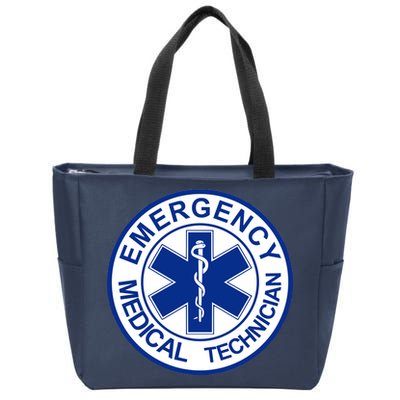 EMT Emergency Medical Technician Logo Zip Tote Bag