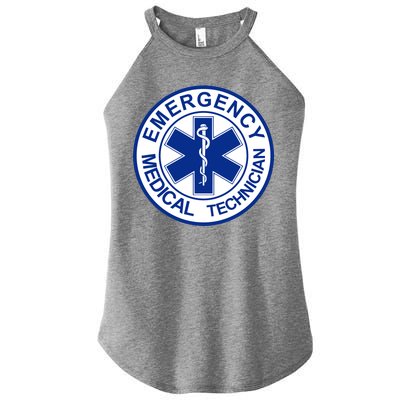 EMT Emergency Medical Technician Logo Women’s Perfect Tri Rocker Tank