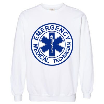 EMT Emergency Medical Technician Logo Garment-Dyed Sweatshirt