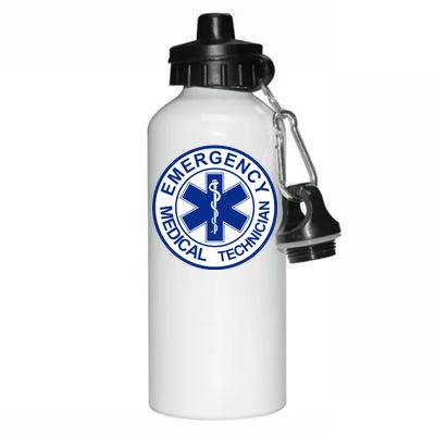 EMT Emergency Medical Technician Logo Aluminum Water Bottle