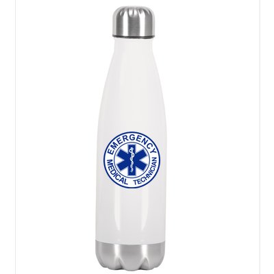 EMT Emergency Medical Technician Logo Stainless Steel Insulated Water Bottle