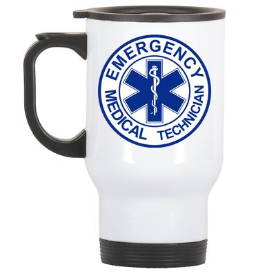 EMT Emergency Medical Technician Logo Stainless Steel Travel Mug