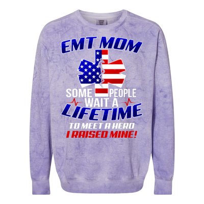 EMT Mom Colorblast Crewneck Sweatshirt