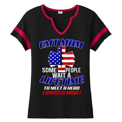 EMT Mom Ladies Halftime Notch Neck Tee