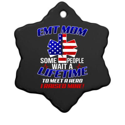 EMT Mom Ceramic Star Ornament