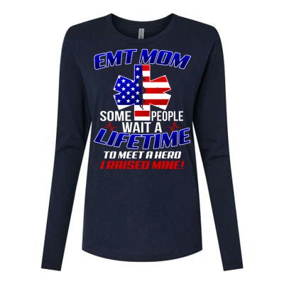 EMT Mom Womens Cotton Relaxed Long Sleeve T-Shirt