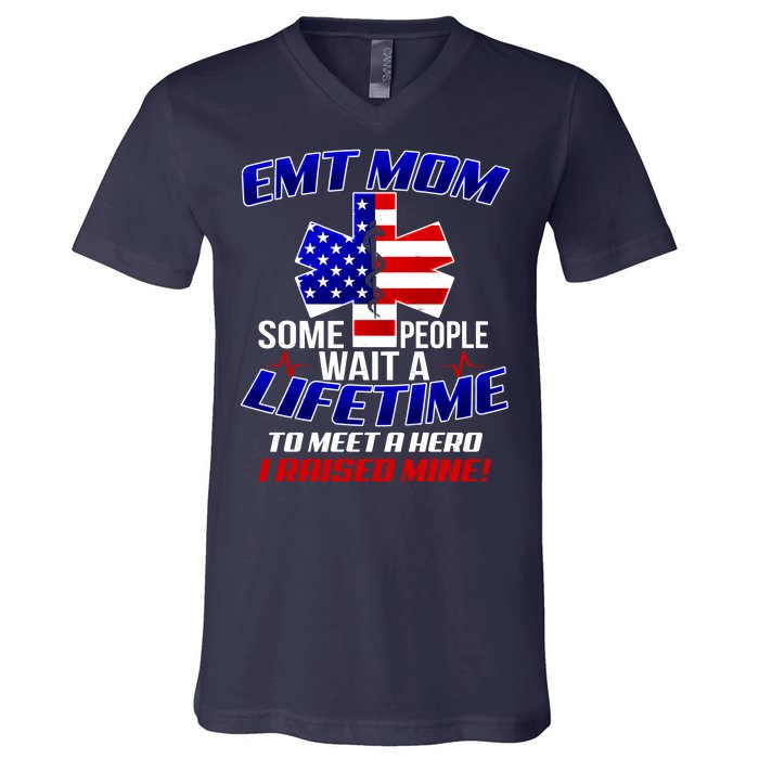 EMT Mom V-Neck T-Shirt