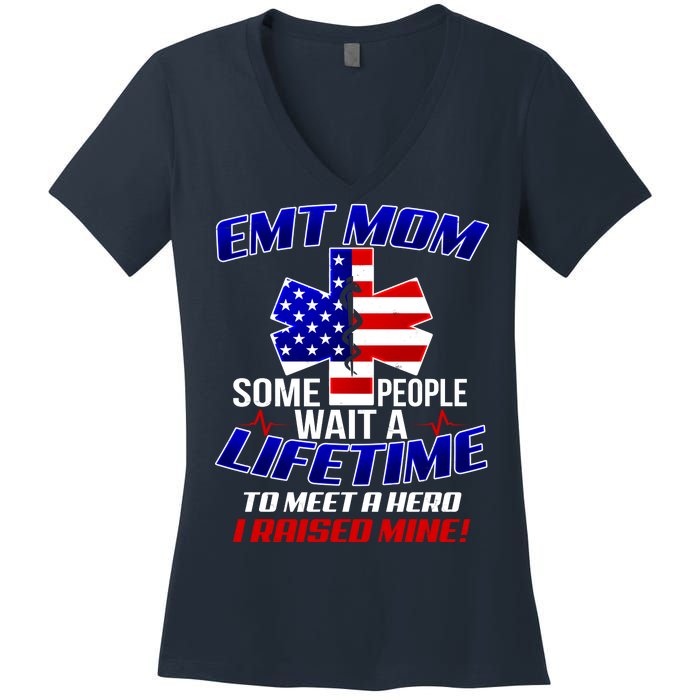 EMT Mom Women's V-Neck T-Shirt