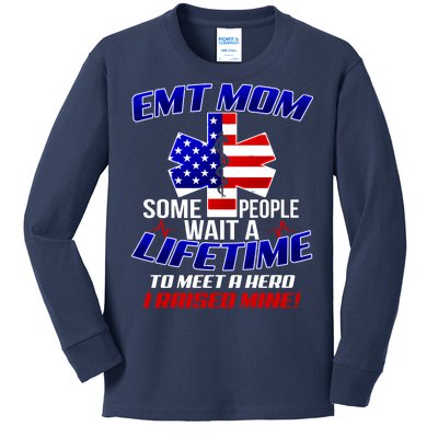 EMT Mom Kids Long Sleeve Shirt