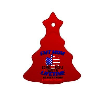 EMT Mom Ceramic Tree Ornament