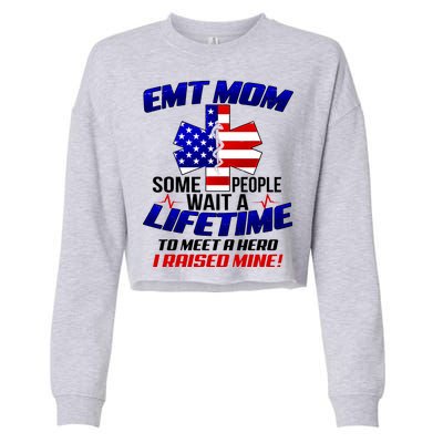 EMT Mom Cropped Pullover Crew