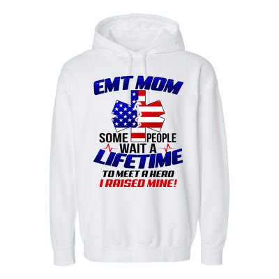 EMT Mom Garment-Dyed Fleece Hoodie