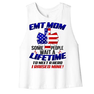 EMT Mom Women's Racerback Cropped Tank