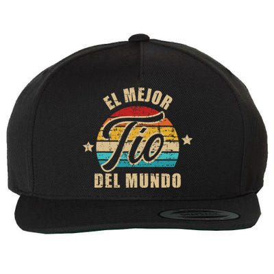 El Mejor TíO Del Mundo Vintage Retro Wool Snapback Cap