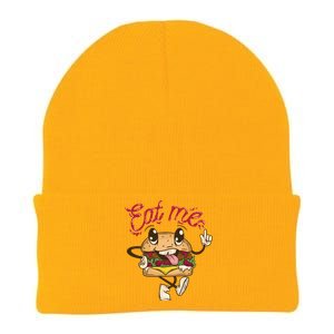 Eat Me Tasty Burger Knit Cap Winter Beanie