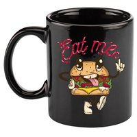 Eat Me Tasty Burger 11oz C Handle Ceramic Mug