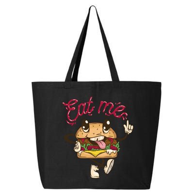 Eat Me Tasty Burger 25L Jumbo Tote