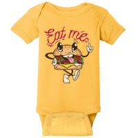 Eat Me Tasty Burger Baby Bodysuit