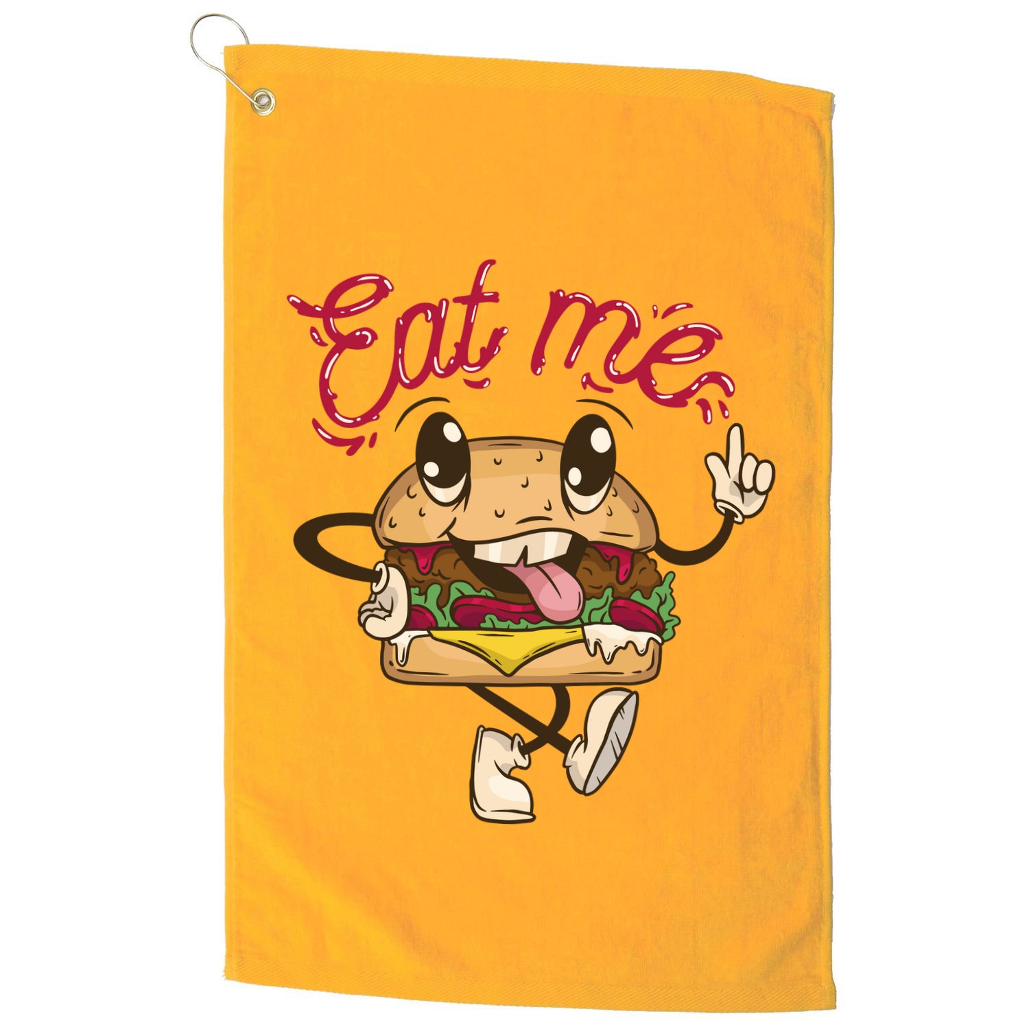 Eat Me Tasty Burger Golf Towel