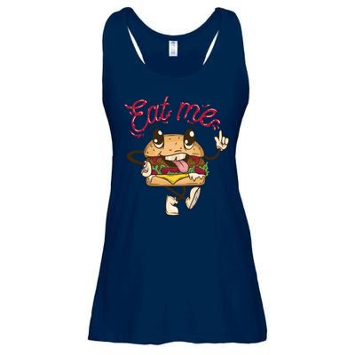 Eat Me Tasty Burger Ladies Essential Flowy Tank