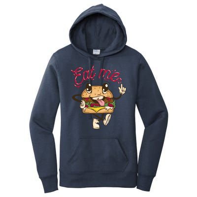 Eat Me Tasty Burger Women's Pullover Hoodie