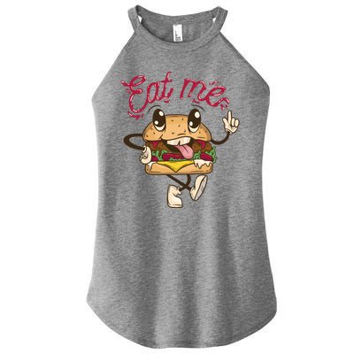 Eat Me Tasty Burger Women's Perfect Tri Rocker Tank