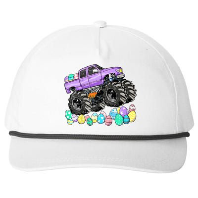 Easter Monster Truck Easter Eggs Snapback Five-Panel Rope Hat