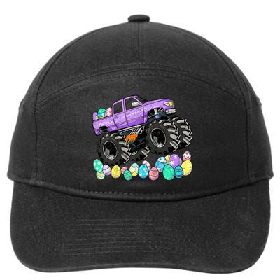 Easter Monster Truck Easter Eggs 7-Panel Snapback Hat