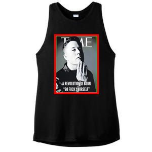 Elon Musk The Time A Revolution Is Born Go Fuck Yourself Ladies PosiCharge Tri-Blend Wicking Tank