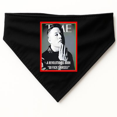 Elon Musk The Time A Revolution Is Born Go Fuck Yourself USA-Made Doggie Bandana