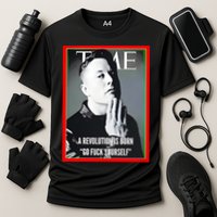 Elon Musk The Time A Revolution Is Born Go Fuck Yourself Cooling Performance Crew T-Shirt